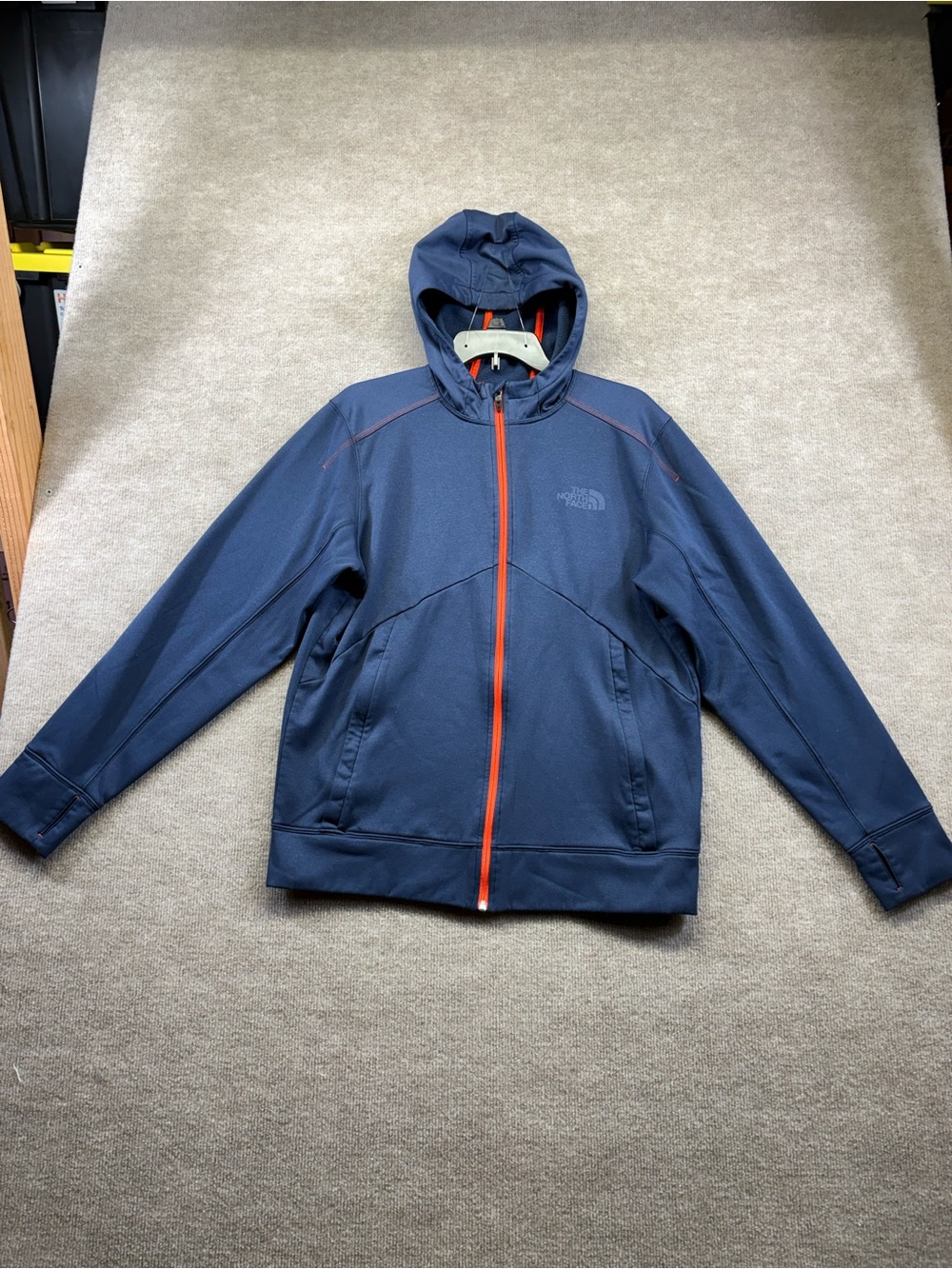 The North Face Blue Full Zip Hoodie Jacket Size Medium
